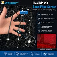 Pantalla LED Modular Personalizada P100 2D Seed Pixel Screen Controlada por MADRIX de 425m² para Proyecto de Conciertos en Italia