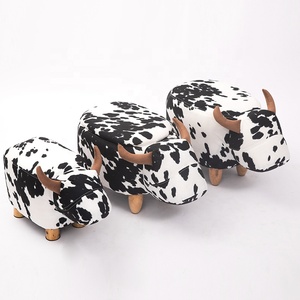 JX Salon Meubles Salon Chaise En Bois Animaux Tabouret Cerf Lapin Vache Girafe Animal Tabouret Pour Enfants - Product Image 1