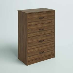 Armoire de buffet pour le salon, <span class=keywords><strong>commode</strong></span> avec 5 tiroirs, <span class=keywords><strong>commode</strong></span> en bois design moderne à poignée dorée - Product Image 4