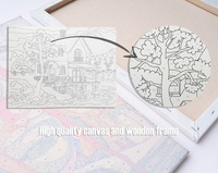 Vente en gros DIY Home Decor Peinture Huile Toile Peinture Numérique par Numéros Art pour Salon Artisanat
