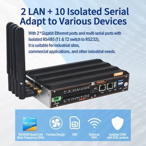 Máy tính mini công nghiệp <span class=keywords><strong>Android</strong></span> Linux với LPDDR4X Rockchip 3568, thiết kế bền chắc chịu nhiệt độ rộng cho tính toán AI biên nhẹ - Product Image 2