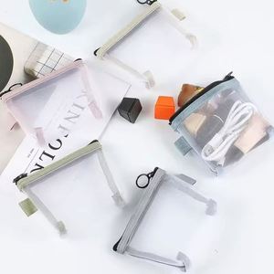 Clear Mesh Coin Purse Wallet Portable ID Card Credit Card Bag <b>Lipstick</b> Key Earphone <b>Mini</b> Storage Bag - Product Image 3