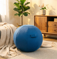 Housse de ballon de gym/yoga/fitness en tissu durable anti-éclatement PVC et plastique pour ballon de siège