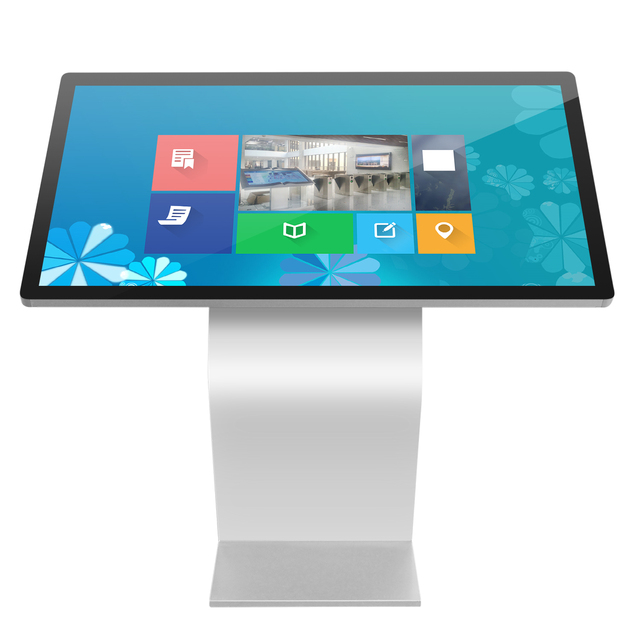 Support Windows Android 55 Inch Lobby Shopping Mall Advertising Multi Touch Screen Interactive Kiosk