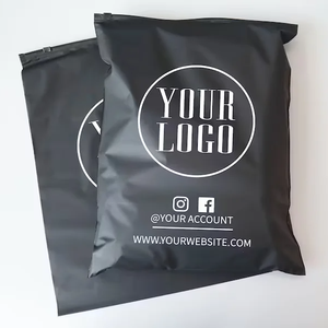 Hot Selling Customized Black Clothing <strong>Zip</strong> Lock Poly Bags for Packaging Hoodie <strong>Pouch</strong> Custom Logo Printed Zipper Plastic Bags - Product Image 4