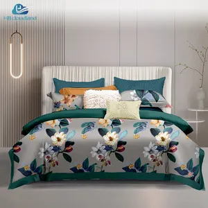 Cloudland Printed Sheet Pillowcase Cotton Linen Duvet Cover Sets Designer Queen Bedding Sets 3 Pieces