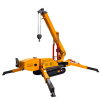 Meilleur prix 360 degrés Mobile petite grue sur chenilles araignée Mini 3 tonnes grue sur chenilles araignée pour chantier de Construction