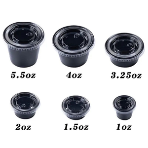 Prix usine emballage d'aliments froids 1 oz tasse de portion transparente pour animaux de compagnie avec couvercle - Product Image 6