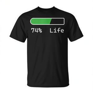 Camiseta Life Percentage, regalo de cumpleaños de 74 años para hombres y mujeres, talla adulta S M L XL XXL - Product Image 2