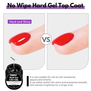 FZN TPO FREE <span class=keywords><strong>Builder</strong></span> Top Coat, Gel Adhesivo para Pedrería, Esmalte de Uñas Transparente Sin Capa Residual, Gel de Alto Brillo para Construcción de Uñas en Gel UV - Product Image 5