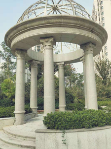 Columna de granito blanco claro moderna, <span class=keywords><strong>pilar</strong></span> de granito para exteriores, diseño de pilares de granito de China para decoración del hogar - Product Image 6