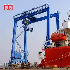 עגורן גשר נייד RTG 35 טון 60 טון 80 טון 50 טון 40 טון מחיר עגורן RTG עם צמיגי גומי ועגורן גשר נייד - Product Image 1