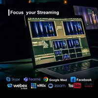 Système de Conférence Audio EZOLEN 4K 60FPS avec Caméras PTZ 20X, Suivi IA, Commutateur 5 Canaux 4K/3G-SDI et Joystick IP