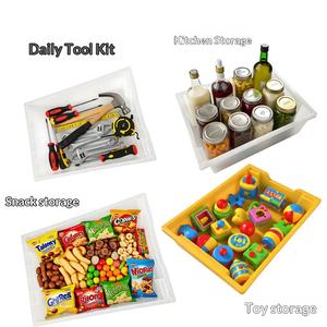 İstiflenebilir Enjeksiyon Plastik Kalıplama Kesim Depolama Kutuları Çevre Dostu Endüstriyel İnşaat Alet Düzenleyici Garaj Atölyesi - Product Image 1