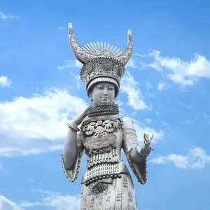 Cina Fabbrica Personalizzato 66 Metri di Altezza In Metallo All'aperto Statue Da Giardino Moderna In Acciaio Inox Statue