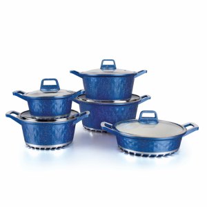 ชุดหม้ออะลูมิเนียม 10 ชิ้น ราคาถูก คุณภาพสูง ไม่ติดกระทะ - Product Image 1