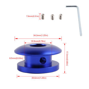 Limitadores de palanca de cambios de aleación de aluminio de 12 mm para modificación de automóviles, cubiertas antipolvo en negro, azul, plateado y rojo - Product Image 4
