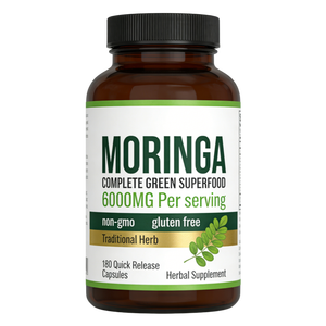 Cápsulas de Extracto de Hojas de Moringa para un Vientre Plano, Suplemento Vegano, Puro y Orgánico, de la Empresa Estatal Capital Moringa - Product Image 1