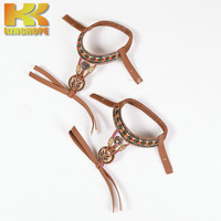 Accessoires de sandales de mode en gros, dessus de sandales en PVC semi-finis, chaussures élégantes pour femmes, dessus de chaussures faits à la main, accessoires de chaussures