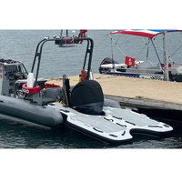 Équipement de jeu aquatique Bateau gonflable Surf Rescue Sled Big Board Pliant Jet Ski Deck