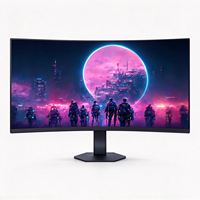 Nouvel écran de bureau large 34 pouces 4K75Hz HDRVA noir, temps de réponse de 5 ms, hauteur réglable, support rotatif, DP pour PC