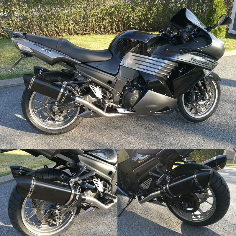 ZX14R Motorcycle Exhaust Pipe - Stainless Steel Mid Link