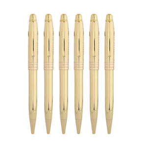 Stylos à bille en laiton à torsion, logo personnalisé, cadeau de Noël, 1,0 mm, écriture sportive, finition dorée, stylo d'affaires, directement de l'usine - Product Image 2