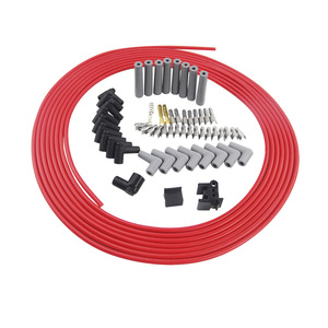 PQYRACING สายจุดระเบิด 8.5 มม. เส้นผ่านศูนย์กลาง 10 เมตร ยาว ซิลิโคนสีแดง สำหรับฟอร์ด รีโทร์ฟ อัพเกรด - Product Image 2