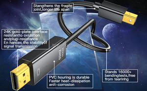 <span class=keywords><strong>Mini</strong></span> <span class=keywords><strong>DisplayPort</strong></span> để HDTV Cáp 4K HDTV chuyển đổi cho Macbook Air 13 iMac Chromebook <span class=keywords><strong>Mini</strong></span> dp để HDTV Adapter 1.8m - Product Image 4