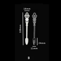Outils professionnels pour les ongles prix de gros 24pcs clair/naturel faux ongles pointe affichage de couleurs vernis avec poignée fantaisie