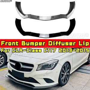 Kit carrosserie pour Mercedes Benz CLA-Class C117 2013-2015 : Diffuseur de pare-chocs avant, séparateur et lèvre de pare-chocs avant, accessoires automobiles - Product Image 1
