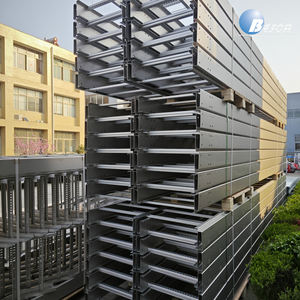 UL listelenen ve NEMA standart 85 Um yüksek kaplı çelik kablo merdiveni için endüstriyel kullanım için sıcak daldırma galvanizli - Product Image 3