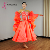 B-25093 Yundance strass nouveauté robe de danse de salon Standard international haute qualité flamme Satin robe en mousseline de soie