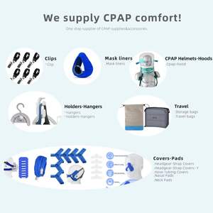 Clip de maintien pour tuyau de CPAP - Support pour <span class=keywords><strong>tube</strong></span> d'oxygène/canule - Système de tuyau de CPAP sans enchevêtrement pour une thérapie du sommeil ininterrompue - Product Image 3