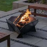 Brasero sphérique robuste en acier Corten rouillé, motif arbre, découpé au laser, pour extérieur et jardin, à bois