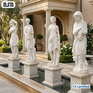 Statua Personalizzata BSA in Marmo Naturale della Dea Greca delle Quattro Stagioni, Scultura Mitologica in Pietra per Piazze Esterne - Product Image 1