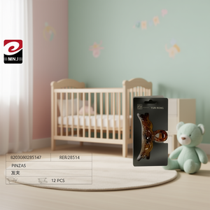 Yun Rong Hair Clip Black And Brown 12 Pcs For Baby Hair Styling - Product Image 3