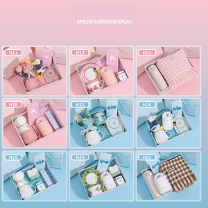Ins style ensemble cadeau fête des mères avec ventilateurs tasse à café serviette <span class=keywords><strong>parapluie</strong></span> Unique boîte cadeaux de remerciement pour femmes - Product Image 2