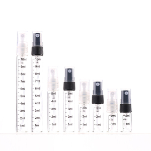 Glass Mini Screw Spray Perfume Atomizer Perfume Vials Travel Refillable Graduated Sub Bottles With Scale