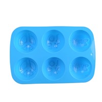 Moule à muffins en silicone à 6 cavités de vente chaude pour plats et casseroles de cuisson