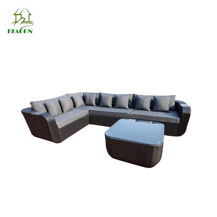 Funda Para Sofá De Jardín Curva - Impermeable, Anti-UV, Gris, Tamaño 483x99x92 Cm, Con Bolsa De Almacenamiento