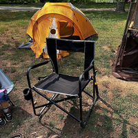 Fauteuil à bascule de camping confortable Freestyle, structure en acier robuste avec revêtement en poudre, pliable