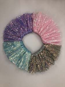 Wholesale Baby Girls Sequin Sparkling <b>Tutu</b> Skirt Stage Performance Ballet Costume Tulle Skirt - Product Image 2