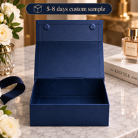 Boîtes rigides de luxe personnalisées, pliables, avec couvercle, emballage couleur sur mesure, aimant de réfrigérateur pour parfum, boîte cadeau magnétique XXL en carton