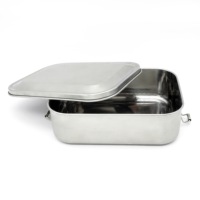 Boîte à lunch en acier inoxydable pour enfants, boîte bento avec compartiments pour l'emballage des aliments à la table, compatible lave-vaisselle