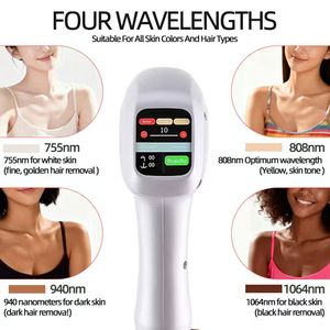 Máquina Portátil de Depilación Láser de Diodo 755 808 940 1064, Depiladora Láser de 4 Longitudes de Onda - Product Image 4