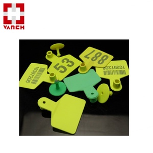 Étiquette RFID UHF longue portée 860-960 MHz pour bovins, caprins, vaches - Vanch VT-100A Mini PVC étanche personnalisable jaune pour animaux de ferme - Product Image 5