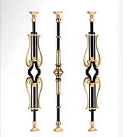 Piliers de balustrade d'escalier en aluminium noir, colonne générale pour décoration familiale, Simple