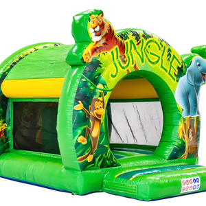 Château gonflable <span class=keywords><strong>commercial</strong></span> pour enfants, thème animal, combo structure de jeux, château sauteur, structure de jeux gonflable en PVC, capacité 500 kg, 5-8 ans - Product Image 1
