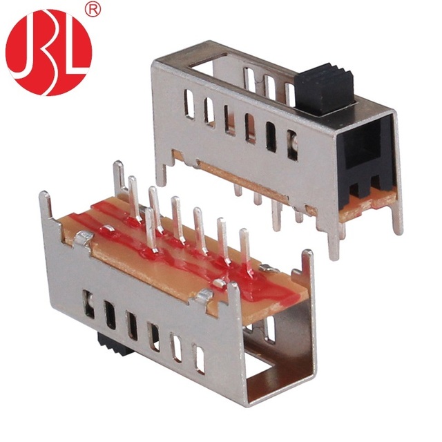 1P6T Slide Switch 7 Pin SP6T 6 Position 0.5A 50V DC Long Life 10000 Cycles Through Hole for Electronics Audio Instrument OEM